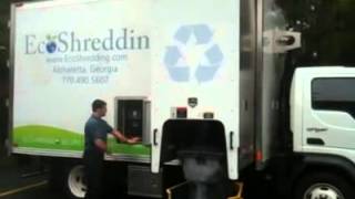 EcoShredding - Atlanta Mobile Document Shredding Experts - Truck Demo