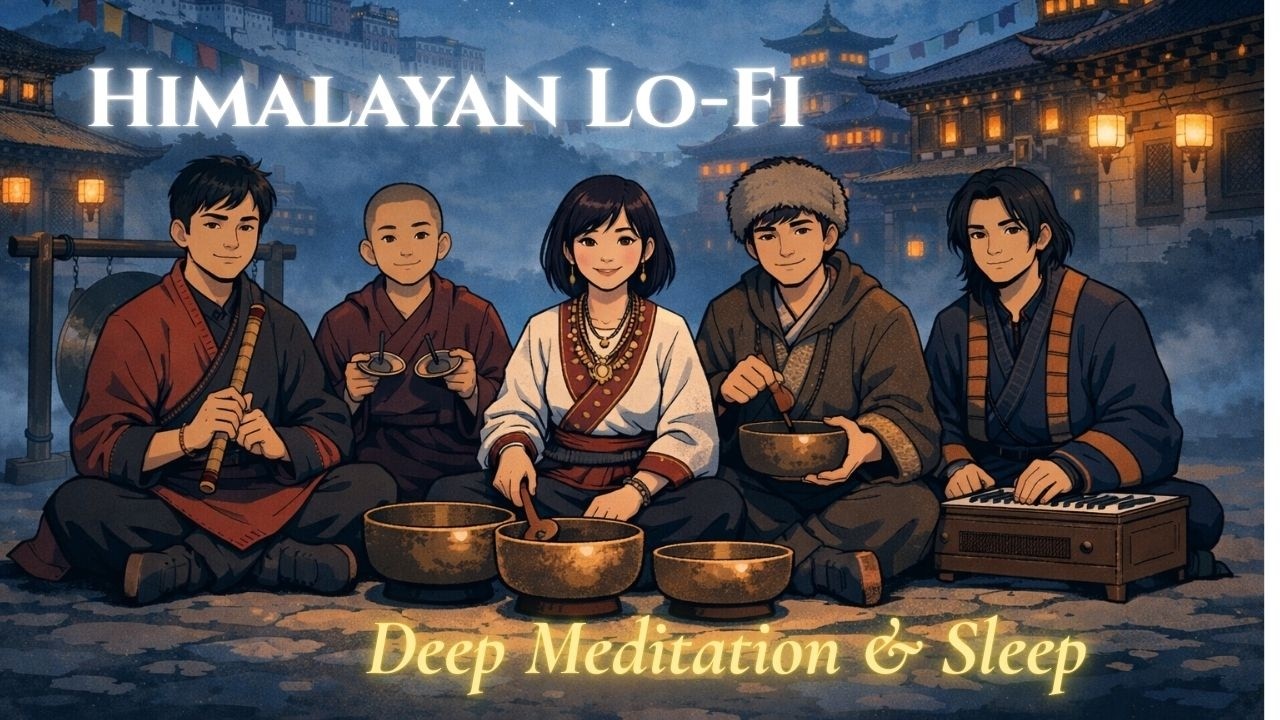 Calm Mountains – Tibetan Relaxation Music – Meditative Ambient Music – Lofi Himalayan Fusion