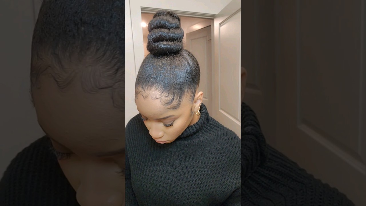 Super Quick Top Knot Bun w/added Hair ?