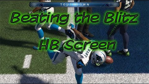 Madden 15 Tips Offense: Beat the Blitz: HB Screen