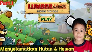 Main game Lumber whack menyelamatkan hutan dan hewan screenshot 5