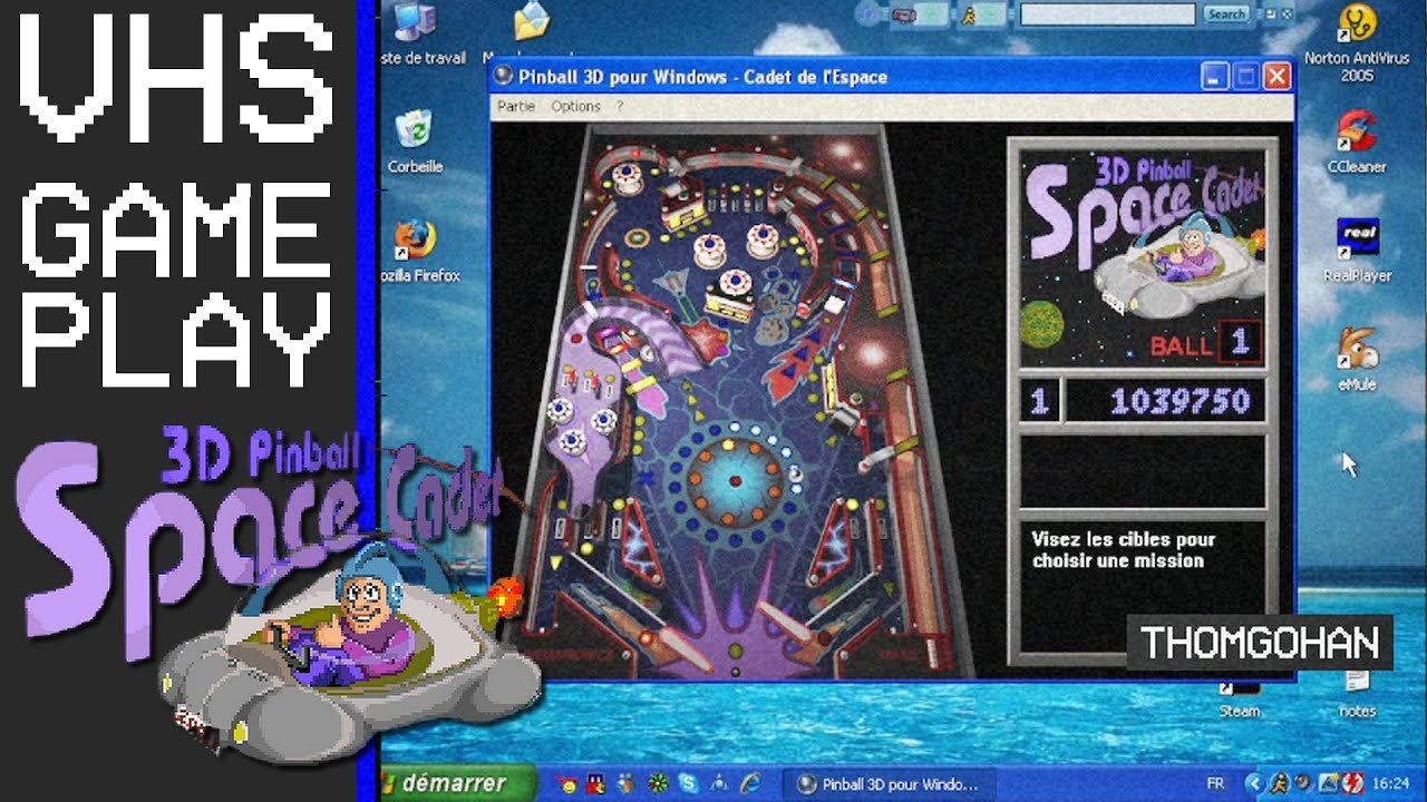 3d pinball windows xp - gameplay vhs recording - YouTube