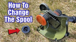 Black And Decker String Trimmer LSTE525 – How To Replace The Spool
