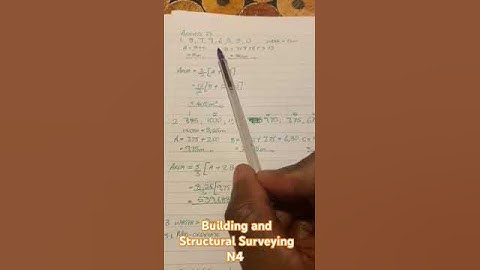 Building and Structural Surveying N4, trapezoidal rule