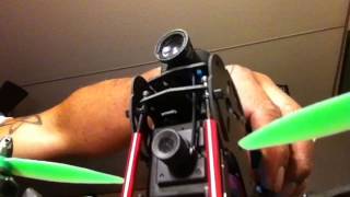FPV racing gimbal for two cameras for mobius or 808 cam.