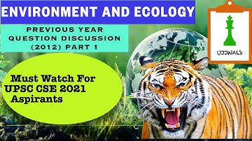 UPSC Environment Questions (2012) Part-1 II Must Watch for UPSC CSE 2021 Prelims