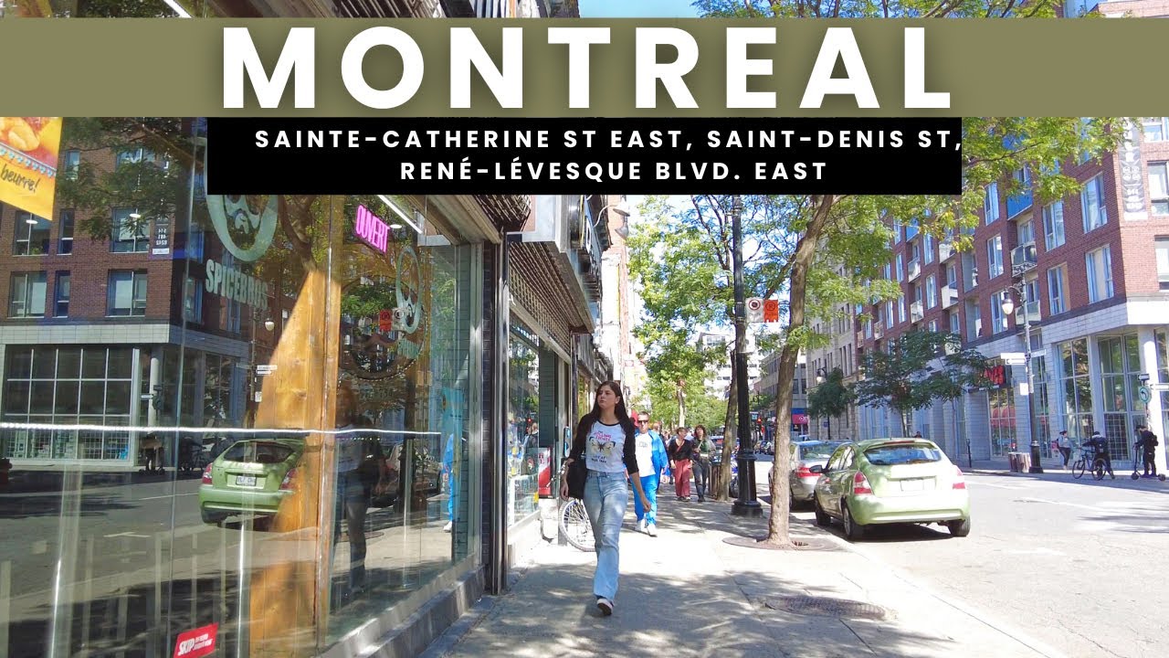 MONTREAL, Quebec, Canada: Walk Tour in Downtown Montreal / Sainte ...