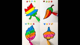 🍁🌿🌶️🧅satisfying creative drawing #art #satisfyingvideo #satisfying #video #viral #creative #shorts