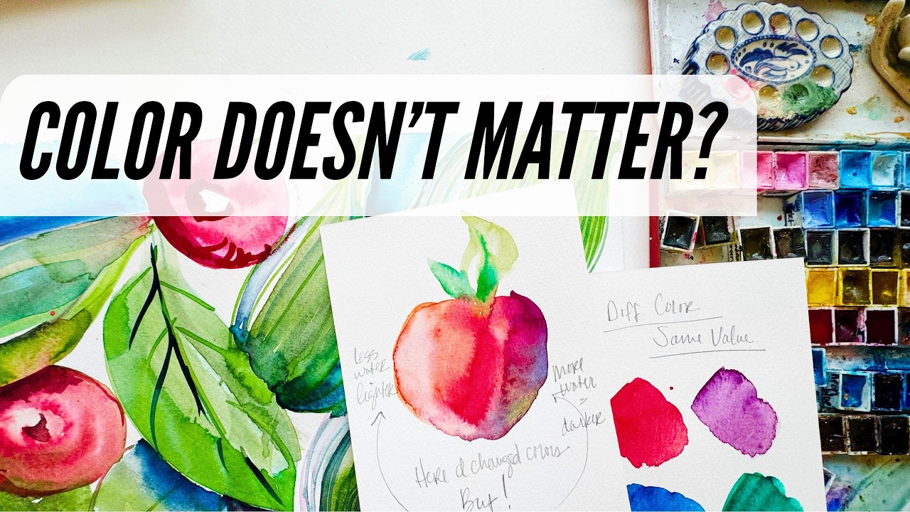 Most Ignored Color The Most Ignored Watercolor Secret: Why COLOR Actually Doesn't Matter 🤯 ...