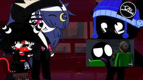 Helluva boss Gacha Club react to Stickman vs Baldi