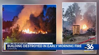 Building destroyed in early morning fire