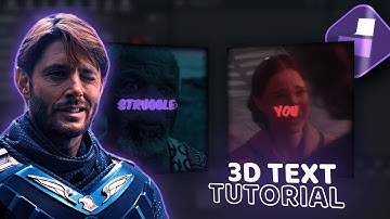 3D Text Tutorial in Wondershare Filmora! | ChimpEditz