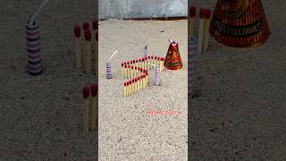 Matchstick amazing experiment 🔥🧨 with Diwali crackers testing 💥#shorts #short #fireworks #viral