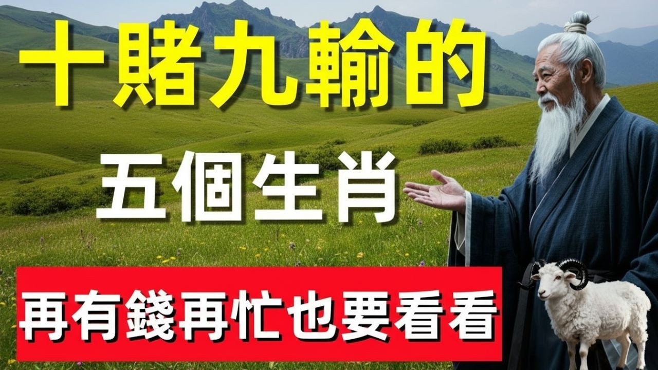 眞的不騙你！這五個生肖十賭九輸，再有錢再忙也要看看！#修行思維 #修行 #福報 #禪 #道德經 #覺醒 #開悟 #禅修📿