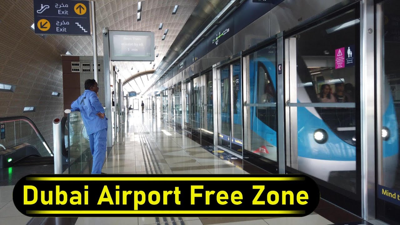 Metro Station Dubai Airport Free Zone - Dubai 🇦🇪 - Walkthrough 🚶