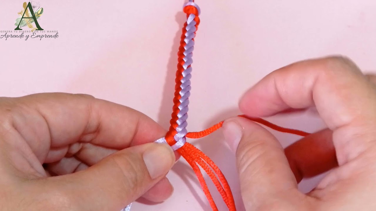 Pulsera entrelazada super fácil