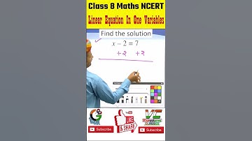 04 Class 8 Maths | Q1, Exercise 2.1 | Linear Equation in one variables | #maths #short