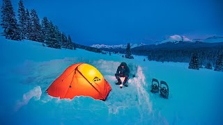 Alone: Winter Camping Above 10K Feet in Colorado 5F (20C) Temps