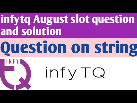 Infytq Coding Question | Infytq previous slot coding question | Question on String