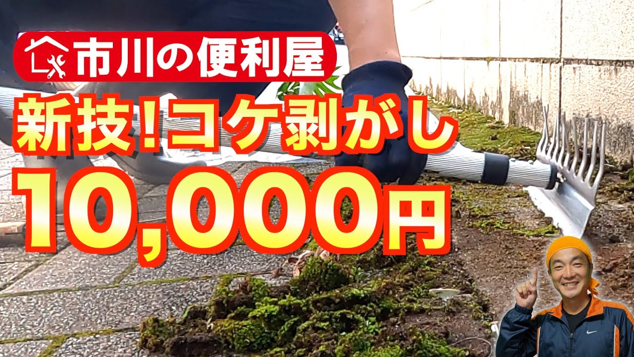 【新技!コケ剥がし】港区の豪邸周りをスッキリ10,000円作業ダイジェスト　&市川の便利屋アルアル　おまけ▶高輪エリア散策　出張エリア：港区、市川、船橋、鎌ケ谷、松戸、千葉、墨田、江戸川、葛飾、江東