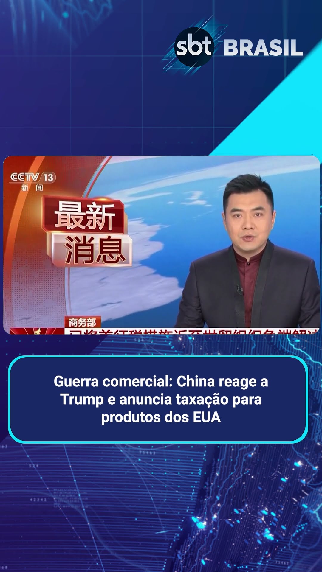 China reage e anuncia taxação de até 15% para produtos dos EUA | SBT Brasil (04/02/25)