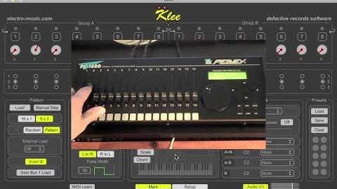 Software Klee Step Sequencer v2 - external MIDI control