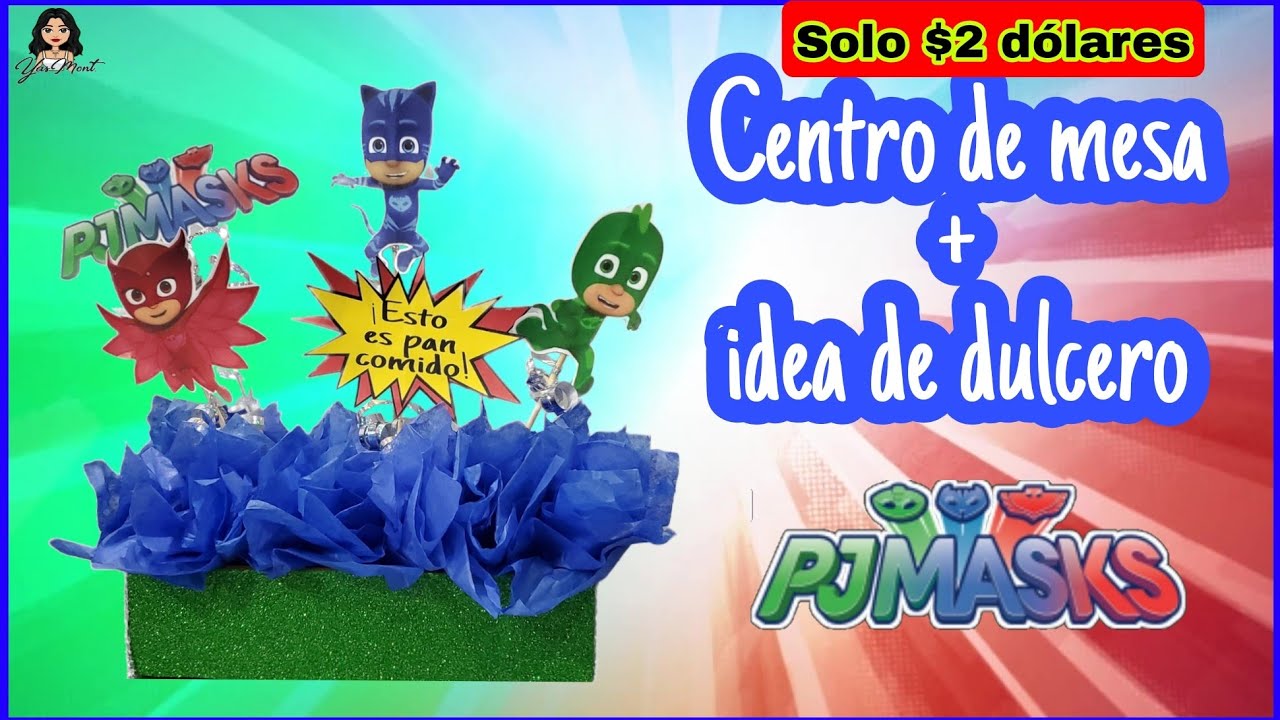 Centro de mesa HEROES EN PIJAMA solo $2 💵 / PJMask Centerpiece only $2 Dollars