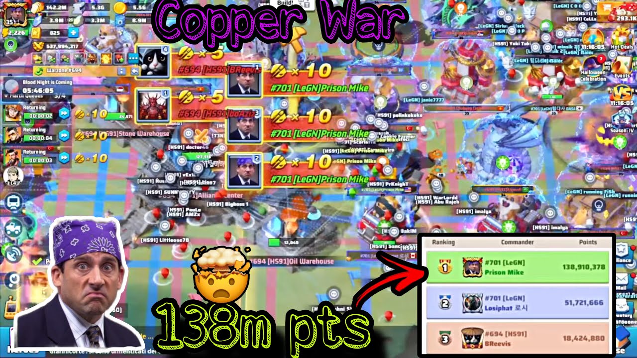 Copper War Round 5 | LeGN (#701) vs HS91 (#694) – Total Domination & Plunder 🔥