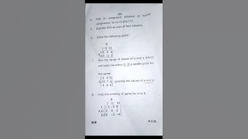 Rmlau 5th sem maths number theory and game theory..