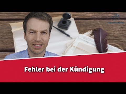 Fehler bei der Kündigung durch