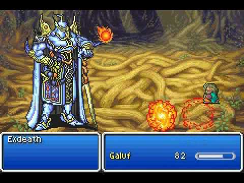 Final Fantasy V - Galuf's demise (Galuf Vs Exdeath)