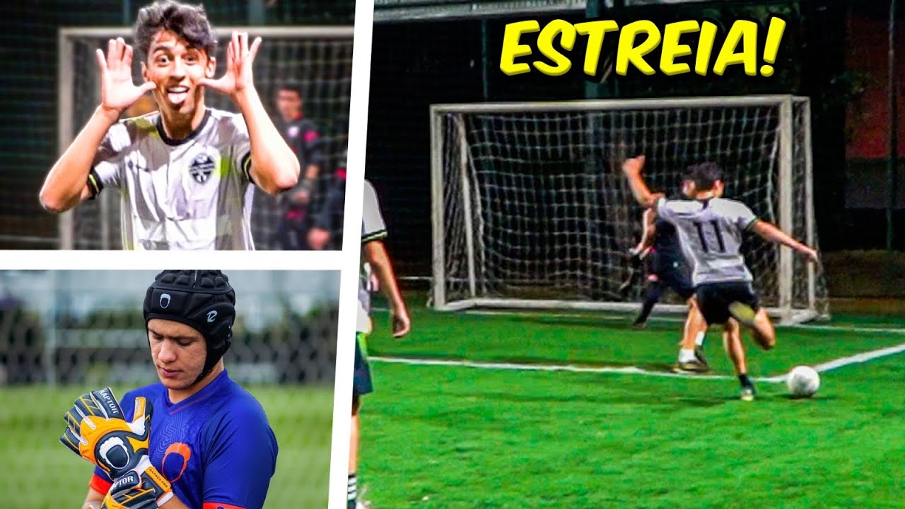 A GRANDE ESTREIA DO TIME DO CAUÃ!!!                  FT. GOLEIRO DE CAPACETE     ‹ CAUÃ SOUZA ›