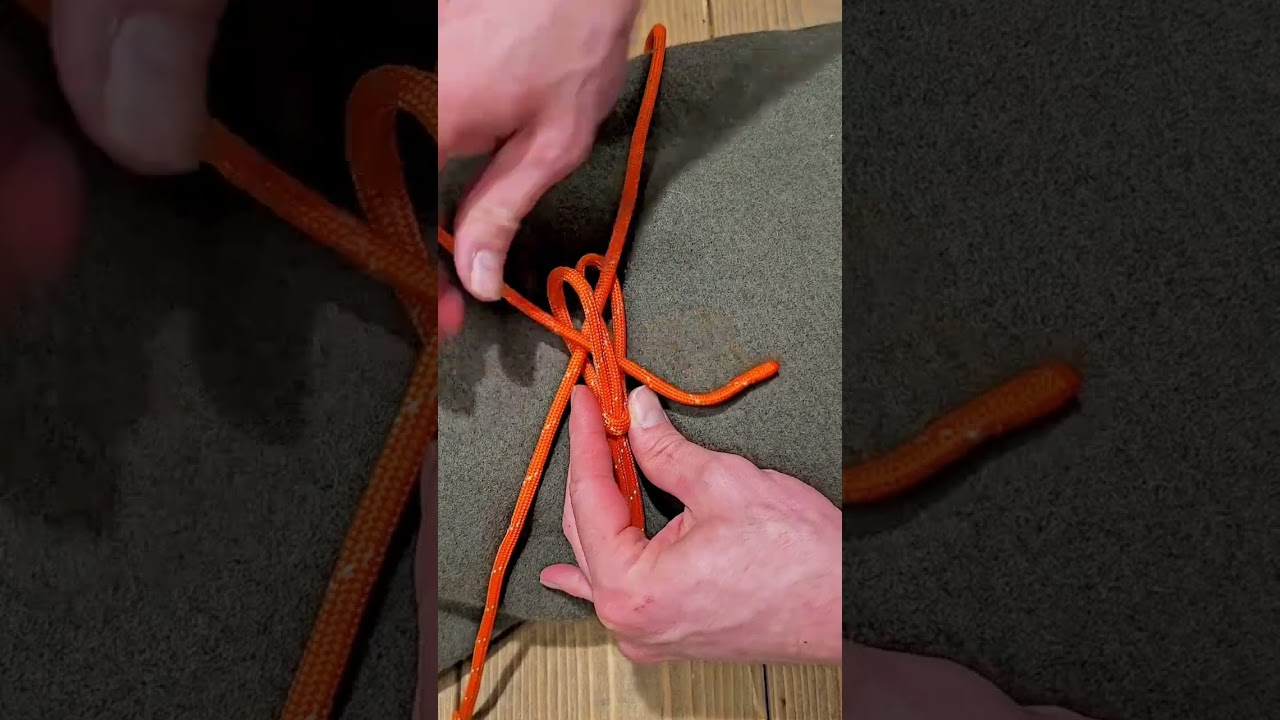 Простой способ закрепить снаряжение для кемпинга