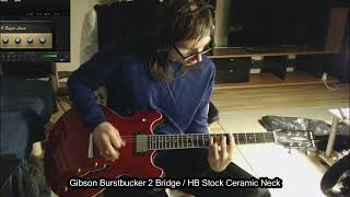 Harley Benton Hb35 With Gibson Burstbucker 2 Bridge