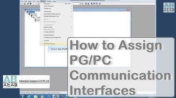 How to Assign PG/PC Communication Interfaces | AEAB NOIDA |In Hindi