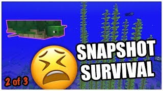 DAMP DOOM! - Minecraft Update Aquatic Snapshot Survival Experiment | Pt 2 of 3