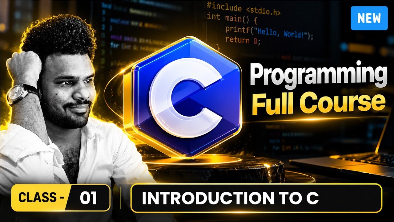 C Language Class 1 Tutorial | Introduction | Programming in C language ...