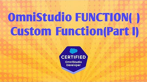 OmniStudio Functions | OmniStudio Formulas | ADD() | AVG() | FUNCTION( ) | Custom Function | Part 1