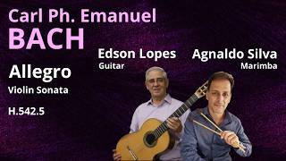 Thumbnail for Allegro, H.542.5 by Carl Philipp Emanuel Bach, performed by Agnaldo Silva & Edson Lopes