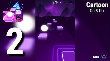 Tiles Hop - Gameplay Walkthrough Part 2 | Cartoon | On & On | Daniel Levi | Shadow To Sunrise | Gk