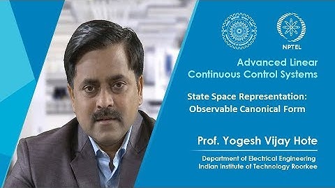 State Space Representation: Observable Canonical Form