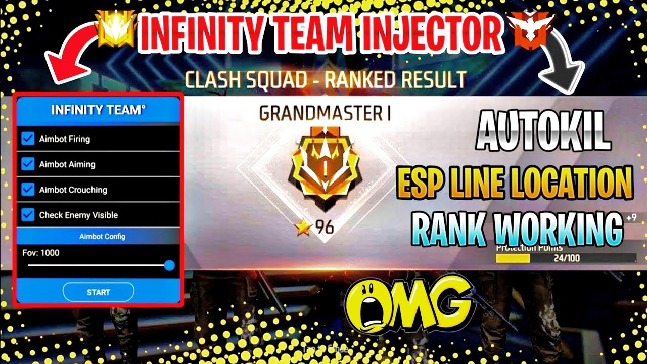INFINITY TEAM INJECTOR AutoKill + Esp Line Location Rank Working