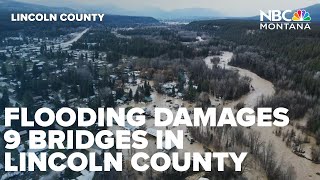 Flooding damages at least 9 bridges in Lincoln Co