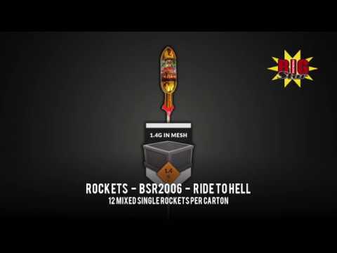 Big Star Fireworks - Rocket - BSR2006 - Ride to Hell (Gold) - YouTube