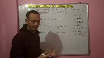 Exclamatory to Assertive sentence  | By Anil Dalvi Sir