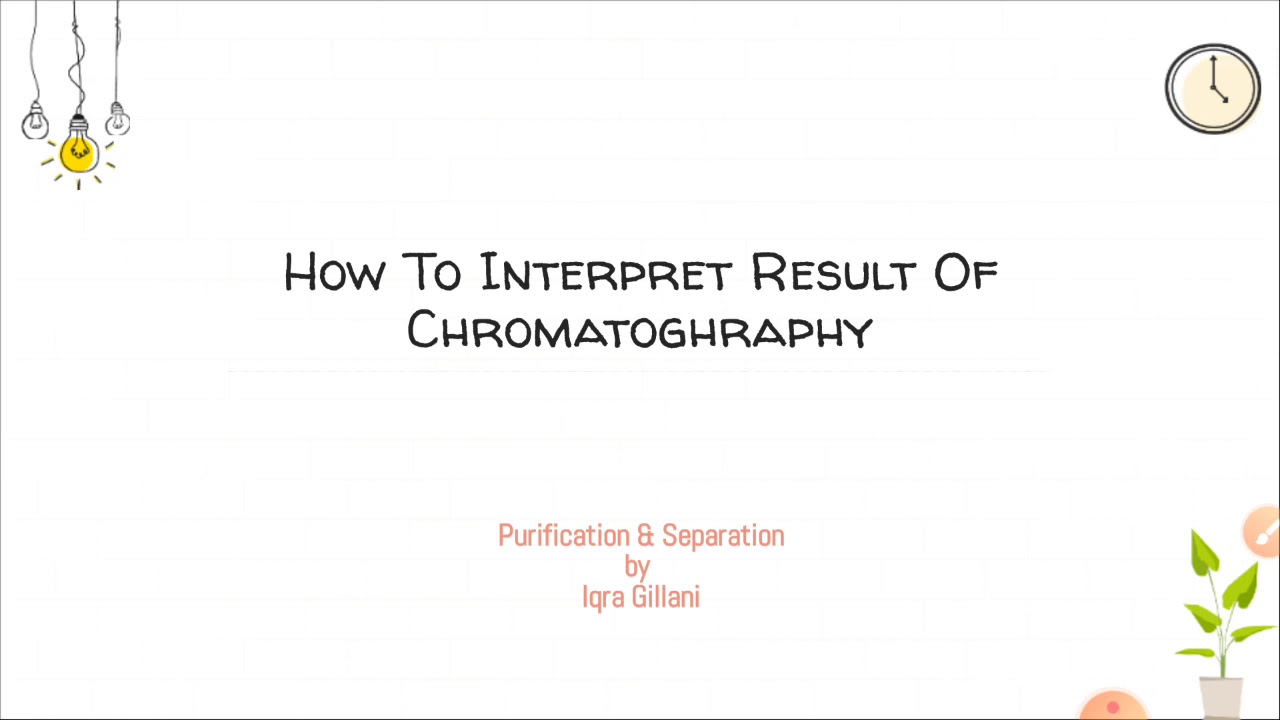 How to interpret result of chromatography chp3 o level YouTube
