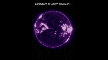 Sun 24 Hour Timelapse | Iron VIII & XXI / 131 Å | UV (September 30, 2025) #shorts