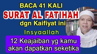 Extraordinary !! The efficacy of Al Fatihah's letter when practiced with Kaifiyat like this