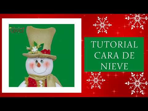 🎄Cómo hacer la cara de un muñeco de nieve☃️