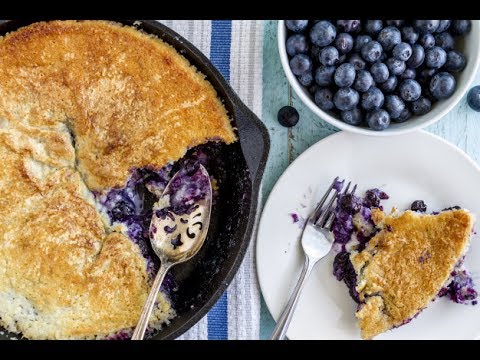 skillet-blueberry-cobbler